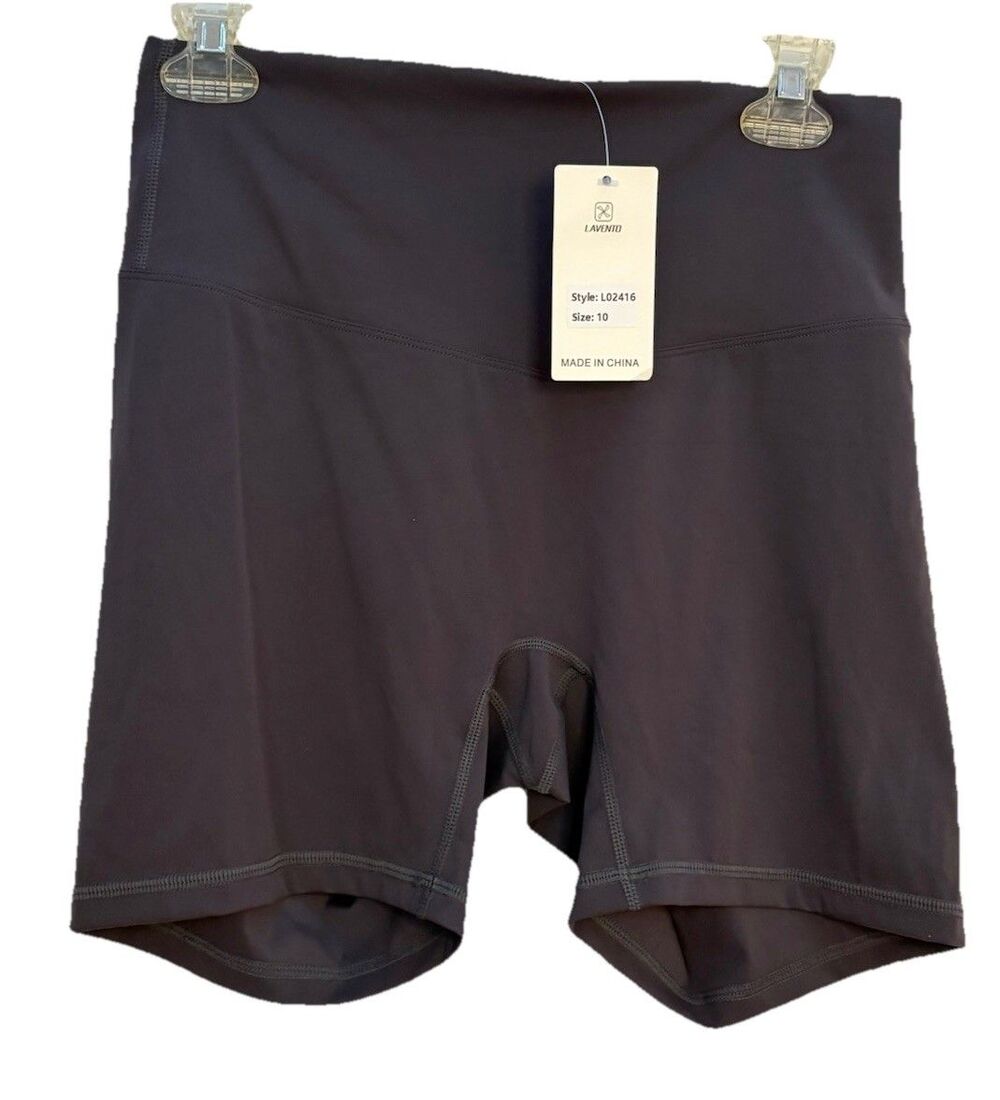 Lavento Womens All Day Soft Yoga Shorts 5 Inch Buttery Soft Workout Active Grey